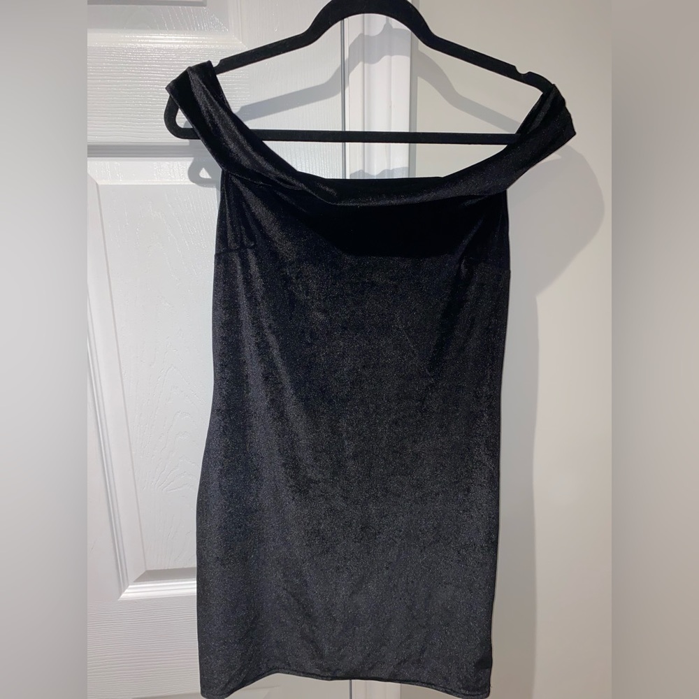 Urban Outfitters Velvet Off the Shoulder Dress